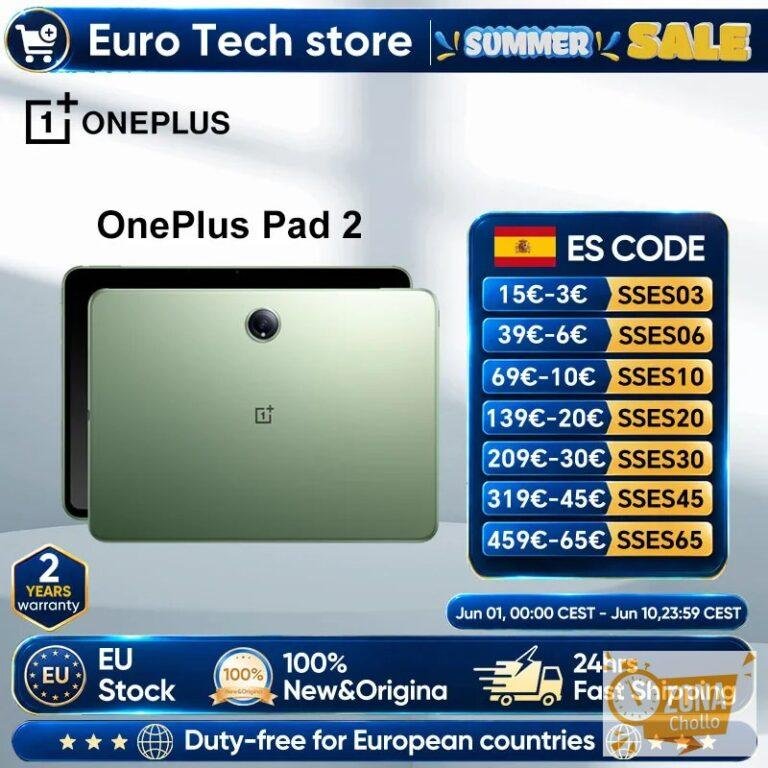 Versión Global OnePlus Pad 2 Snapdragon 8 Gen 3 16GB + 512GB… — 362,56 €