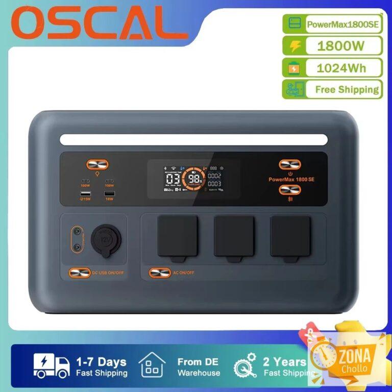 Estación de Energía Portátil OSCAL PowerMax1800SE, Generador Solar… — 343,33 €