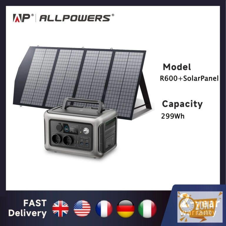 Estación de energía portátil ALLPOWERS R600 con panel solar… — 232,69 €