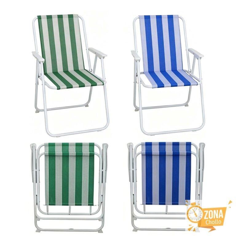 Silla plegable multifunción para playa y jardín, estructura de metal… — 13,96 €