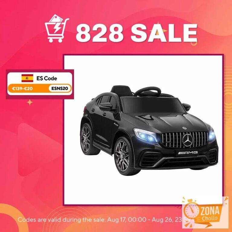 HOMCOM Coche Eléctrico Niños +3 Años con Mando MP3 USB Luces y… — 161,02 €