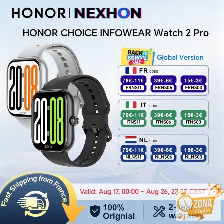 Reloj Inteligente HONOR CHOICE Watch 2 Pro, Versión Global, Pantalla… — 58,37 €