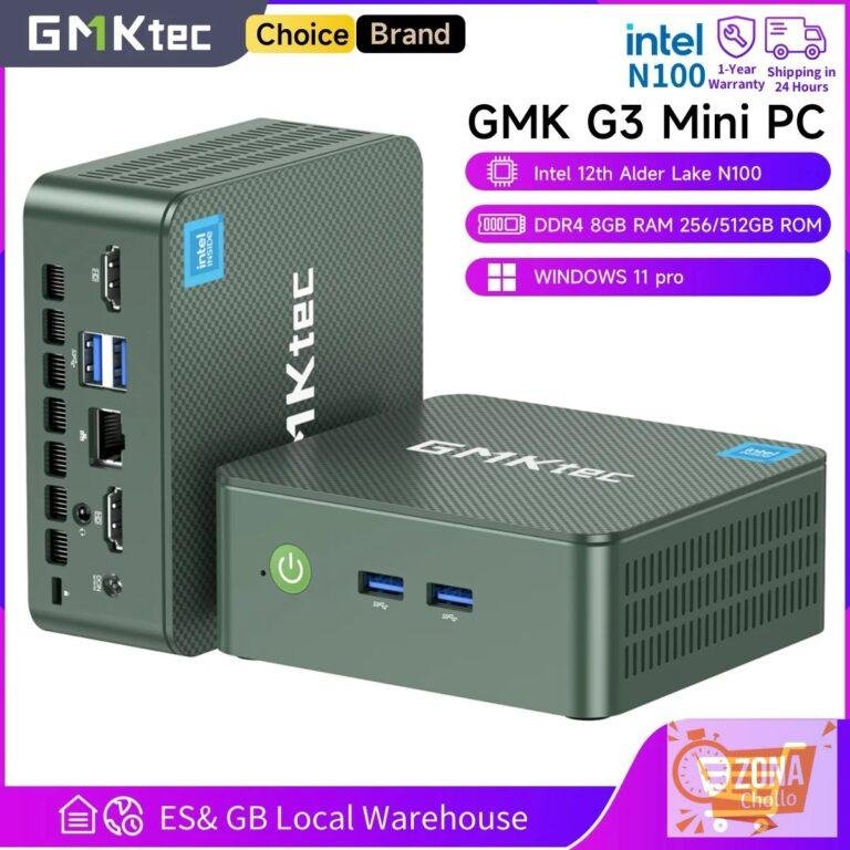 GMKtec G3 Mini PC Intel Alder Lake N100 Windows 11 Pro ordenador de… — 148,69 €