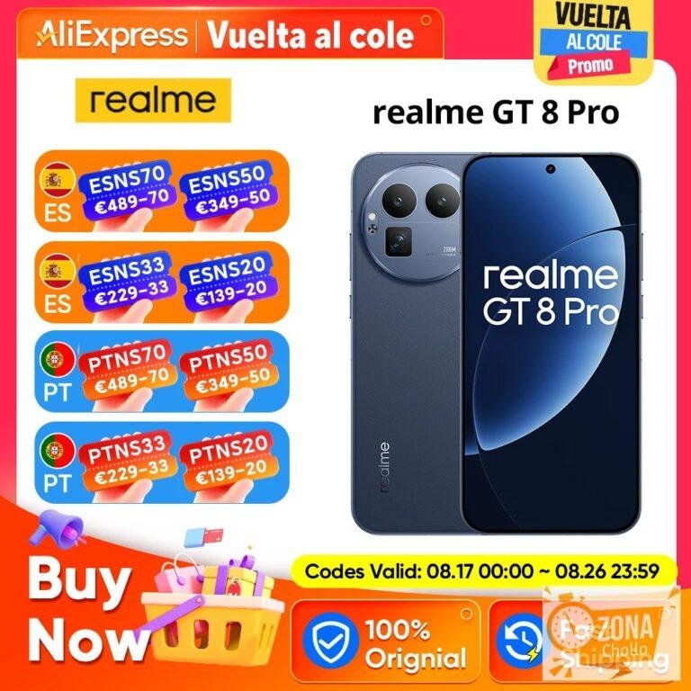 Versión europea del realme GT 8 Pro 5G: cámara teleobjetivo de 200… — 769,85 €