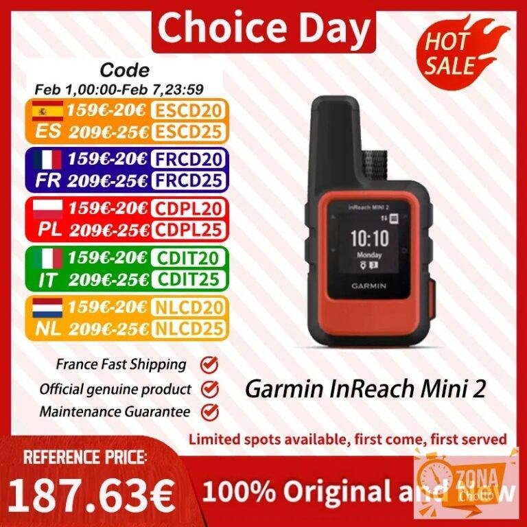Garmin inReach Mini 2, Comunicador satelital liviano y compacto para… — 293.28 EUR €