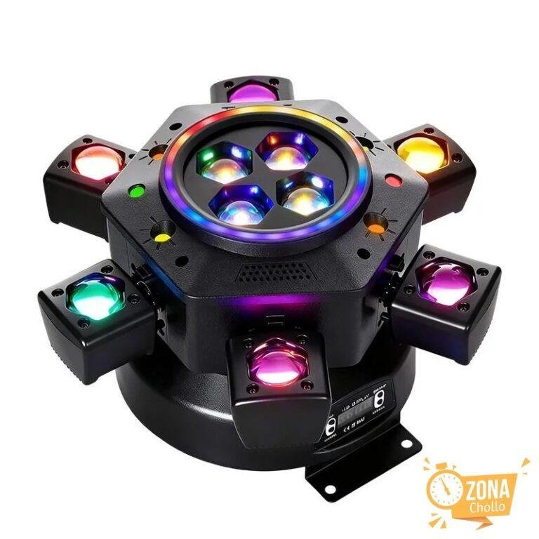 Luz Móvil de 6 Brazos y 150W con Efecto de Haz Láser y… — 79,66 €