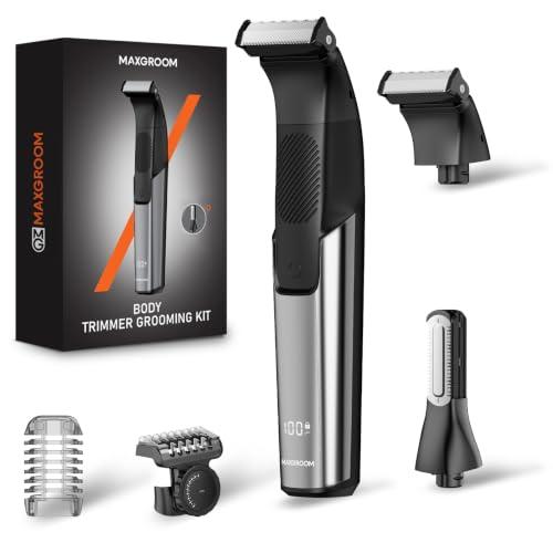 MAXGROOM AFEITADORA CORPORAL MASCULINA 2 EN 1, DEPILADORA HOMBRE