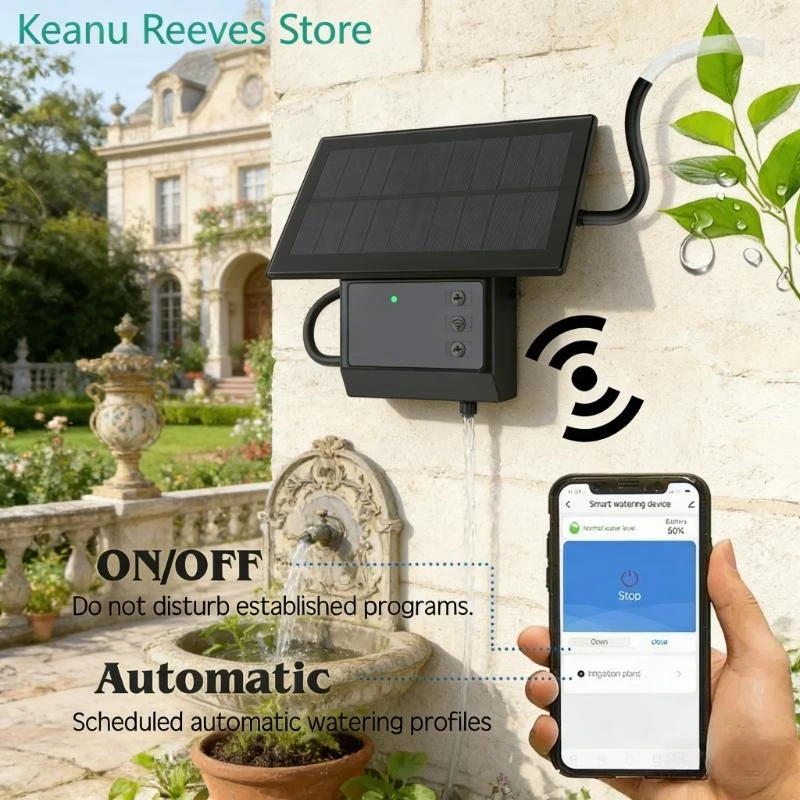 SISTEMA DE RIEGO SOLAR INTELIGENTE WI‑FI TUYA, KIT DE BOMBA CON