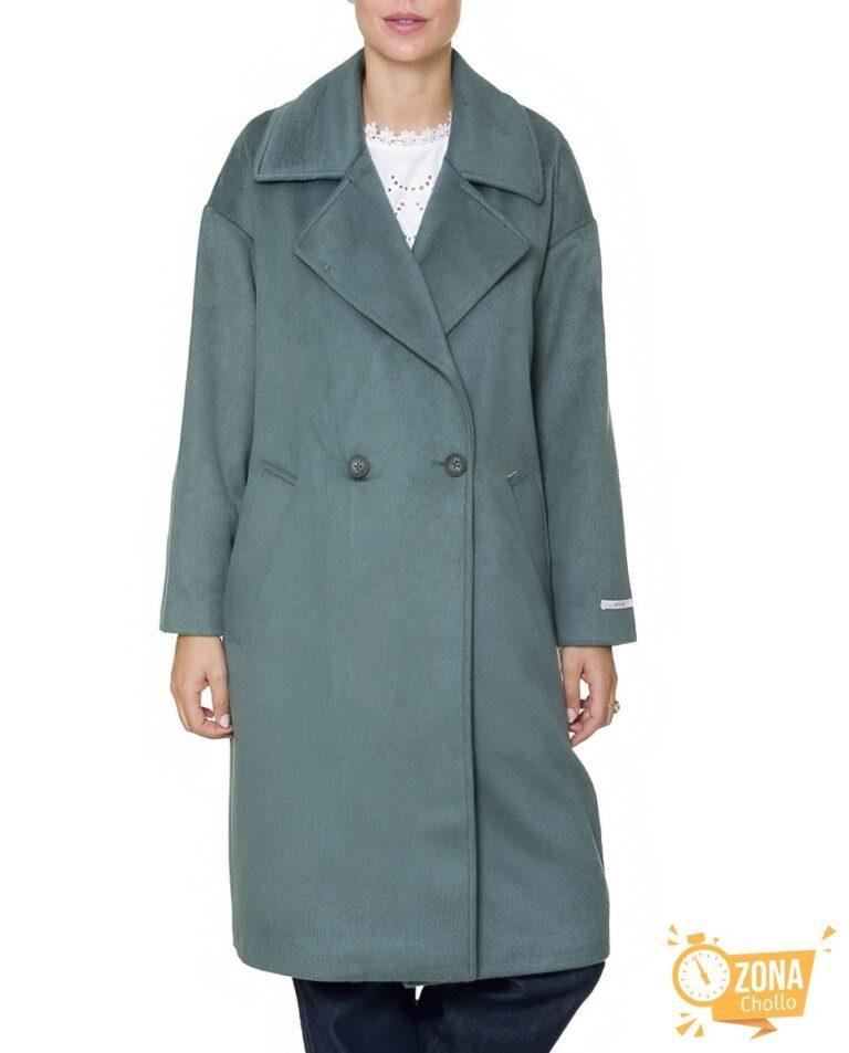 Abrigo con botón Verde agua — 51,00€ € -80%