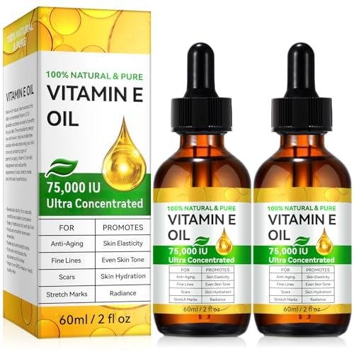 Aceite de Vitamina E 75000 UI Puro y Natural para Piel, Cabello… — 16,99 €