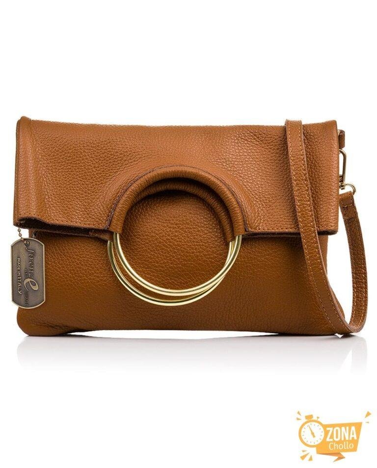 Bertinoro Bolso bandolera Mujer. Piel auténtica Dollaro — 43,95€ € -78%