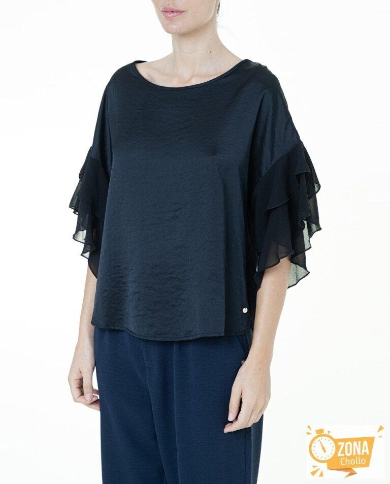 Blusa con mangas de volantes — 19,00€ € -81%