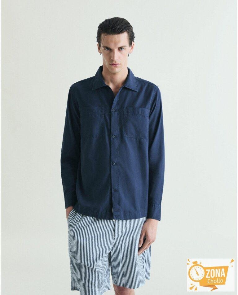 Camisa de hombre regular fit con bolsillos en el pecho – Scalpers -… — 22,99 € -71%