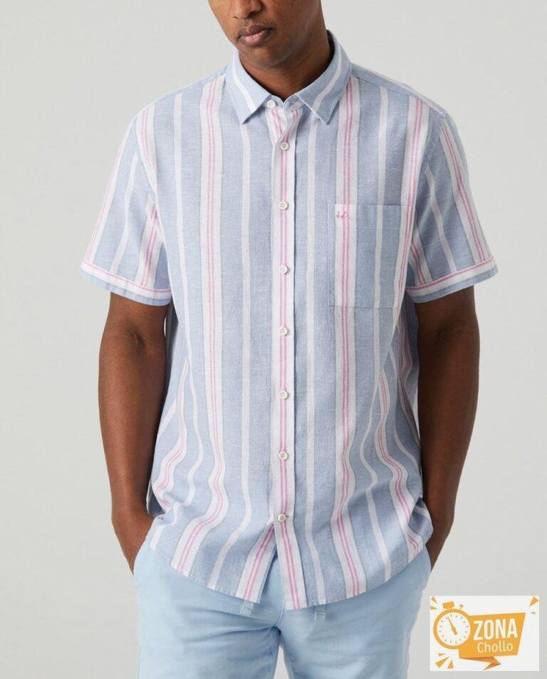 Camisa de hombre con rayas verticales — 18,00€ € -80%