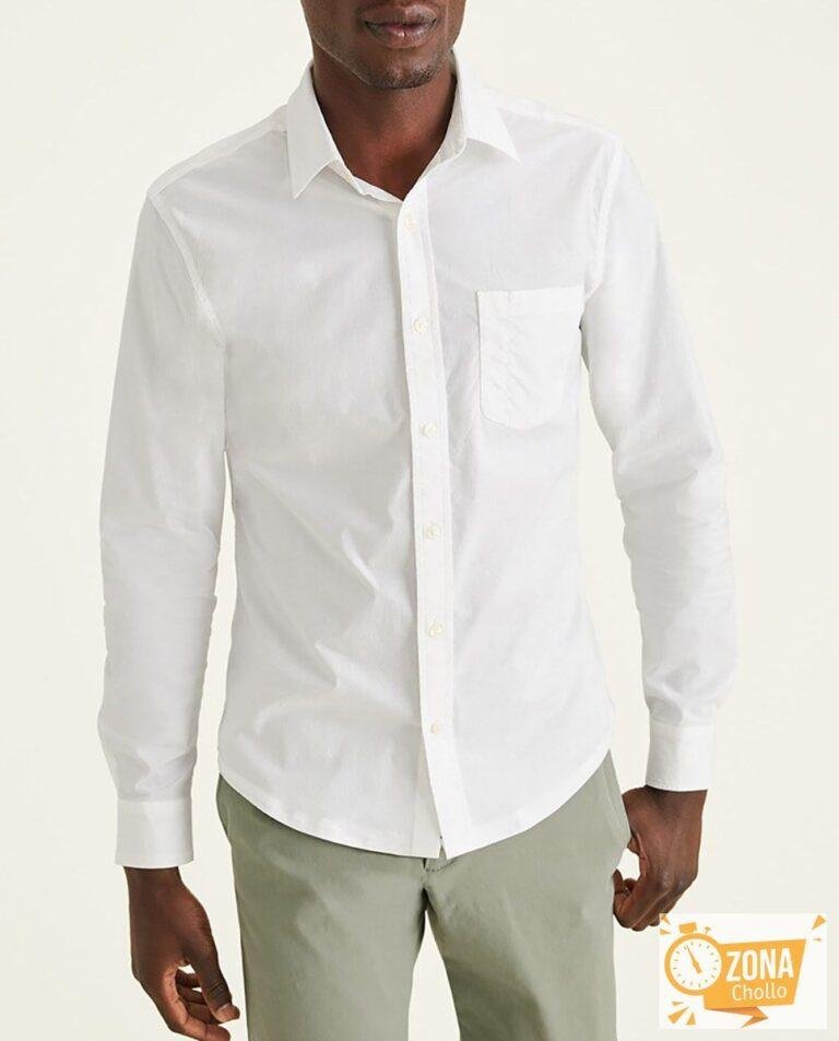 Camisa de hombre slim lisa blanca — 15,00€ € -81%