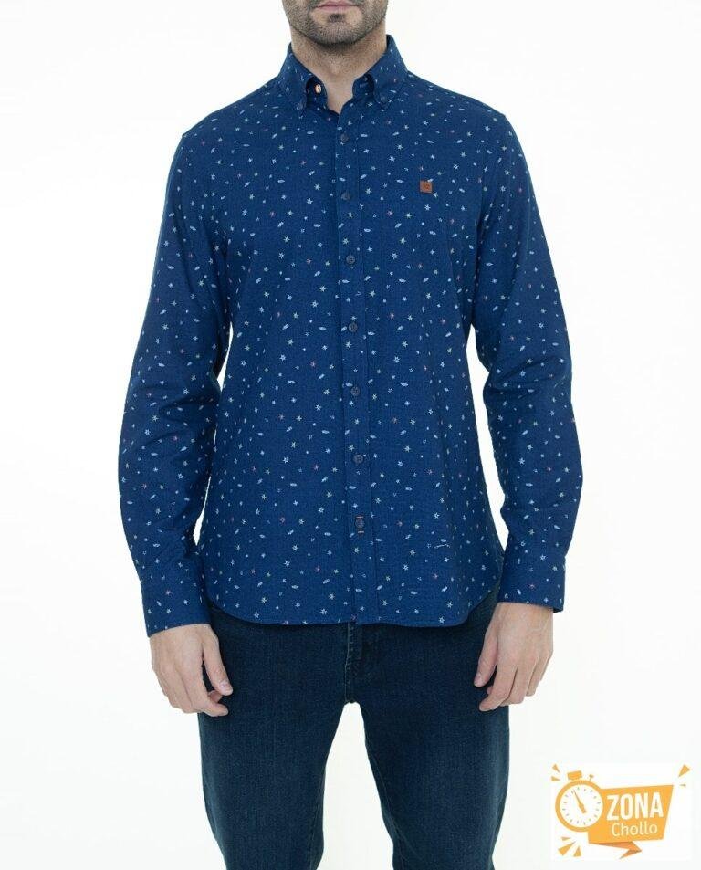 Camisa efecto denim oscuro de hombre — 15,00€ € -81%
