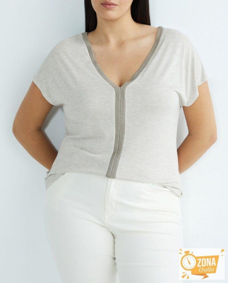 Camiseta manga caída de mujer — 11,00€ € -82%