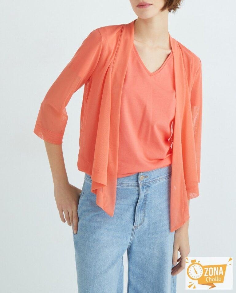 Chaqueta corta con manga 3/4 mujer — 15,00€ € -80%