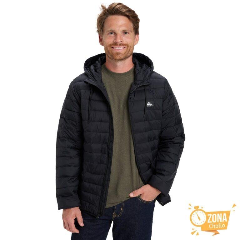 Chaqueta de hombre Scaly Hood Quiksilver – Negro · El Corte Inglés — 100 €