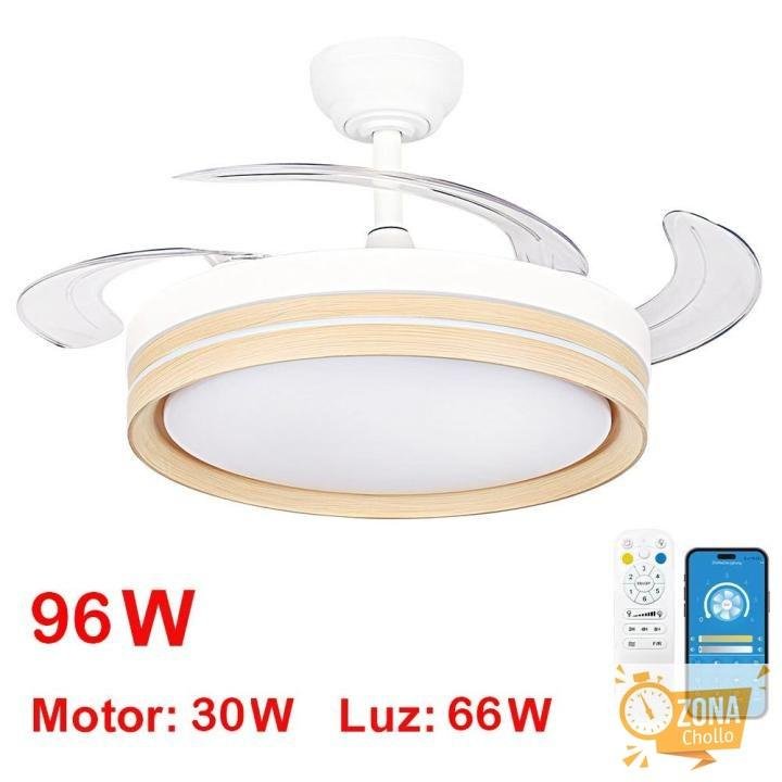 IOTOSTARK Ventilador de Techo con Luz LED Retráctil 106cm, 4 Aspas… — 59.99 €
