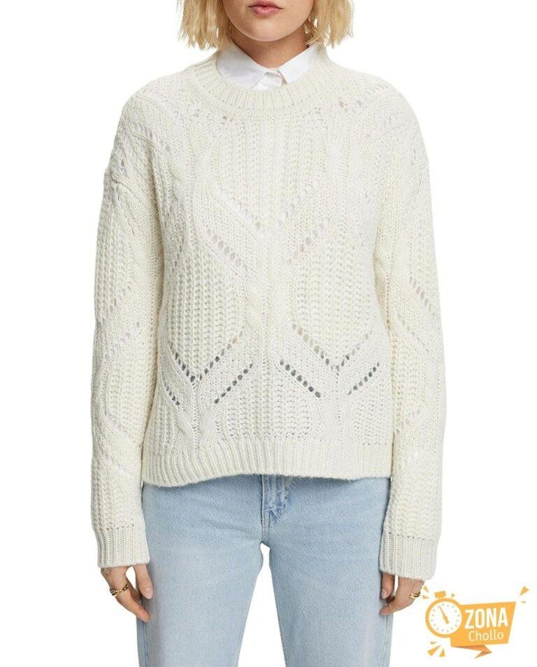 Jersey de mujer calados con lana — 15,00€ € -81%