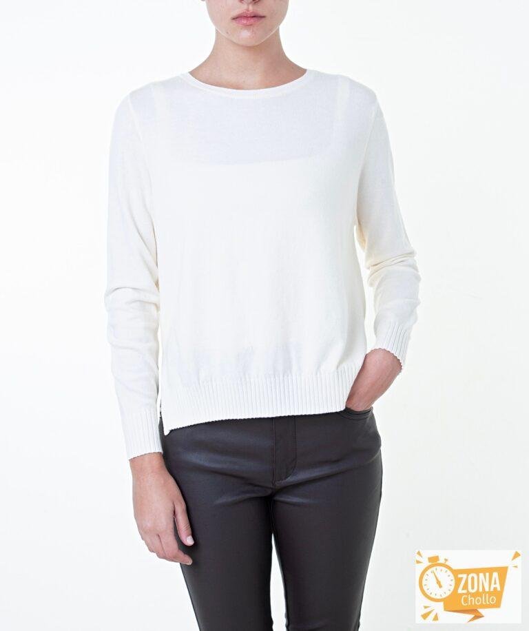Jersey de mujer cuelo pico y aberturas — 25,00€ € -81%