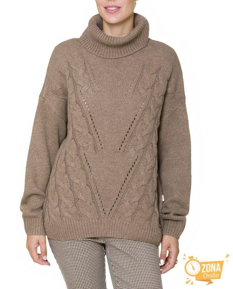 Jersey con cuello Tostado — 25,00€ € -81%