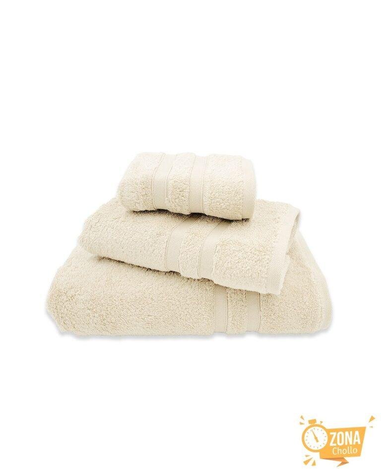 Juego toalla lisa 500 grs crema — 15,95€ € -80%