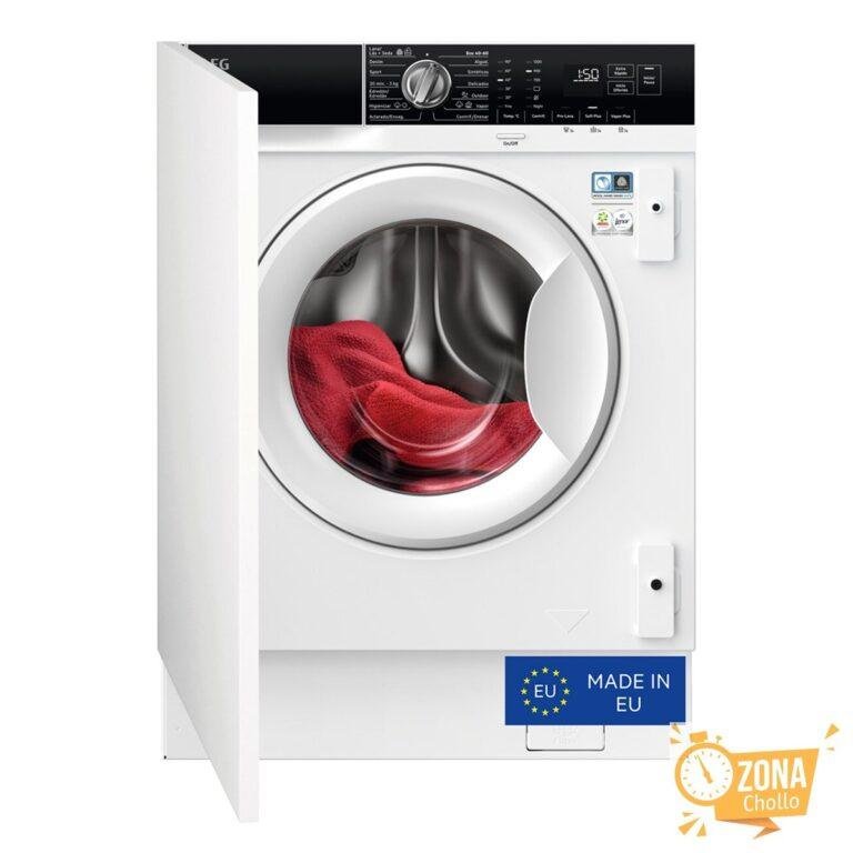 Lavadora integrable AEG 8 kg/ 1.400 rpm, ProSteam – LFN7G8434F… — 279,2 € -72%