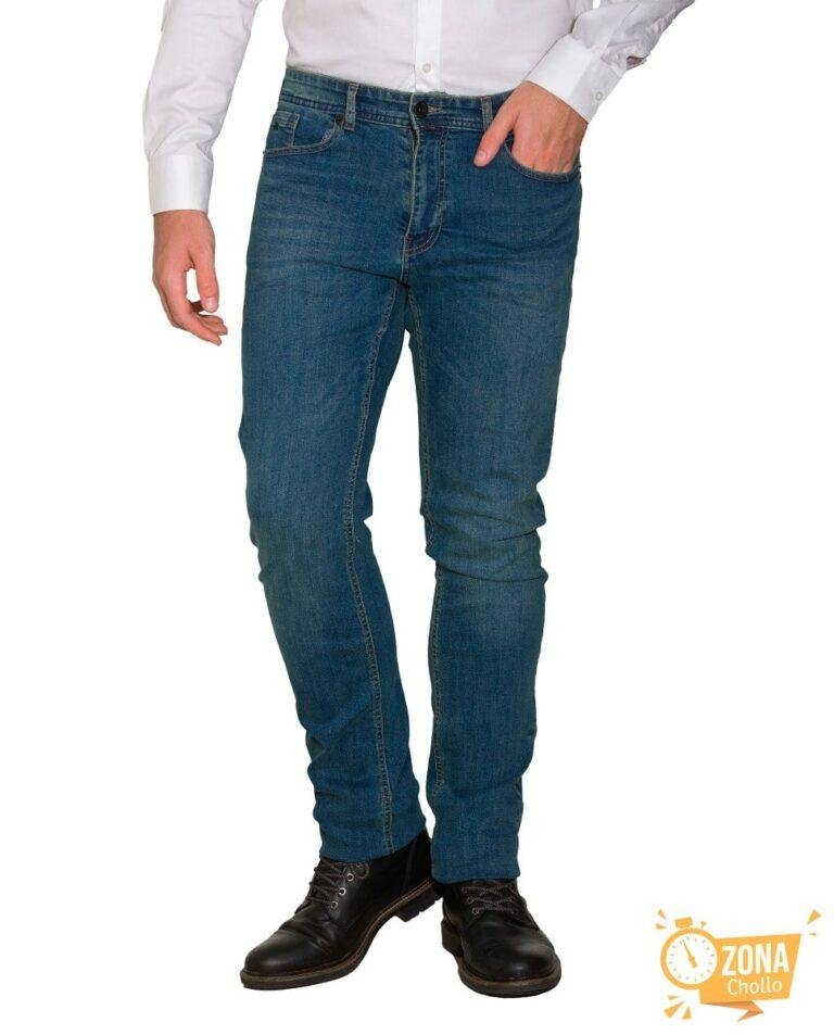 Pantalón largo tejido ligero Marino — 19,00€ € -81%