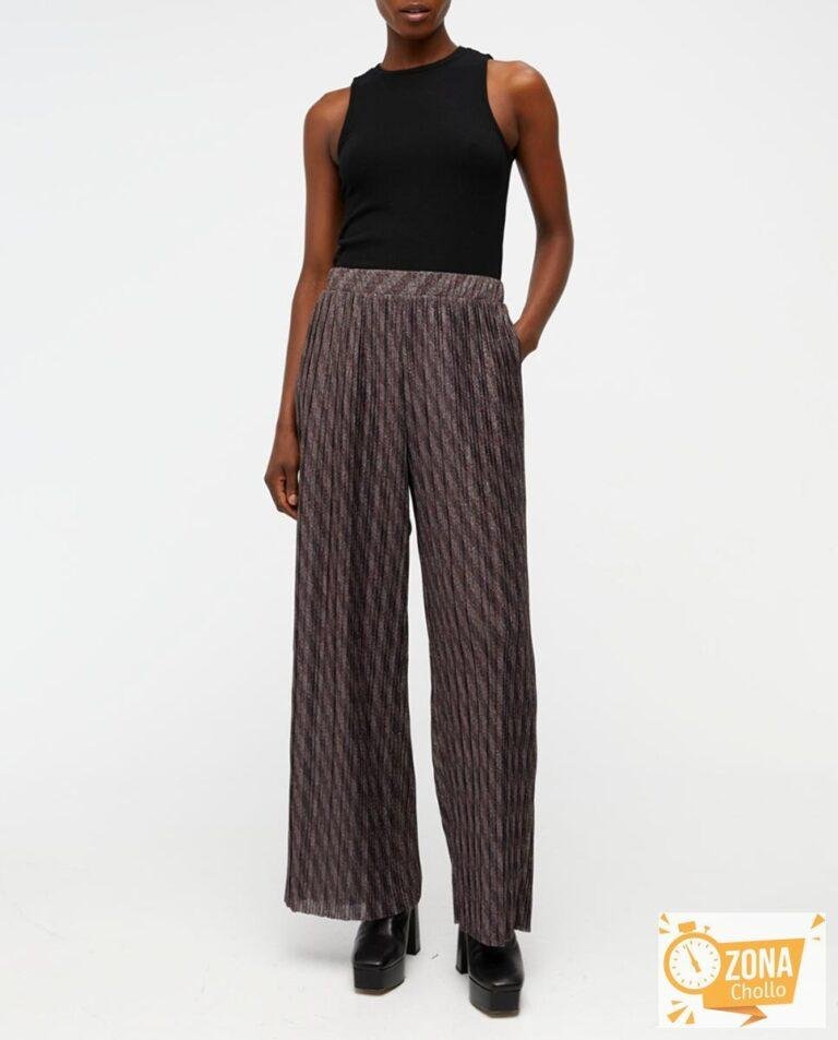 Pantalón de mujer tiro alto brillo — 13,00€ € -81%