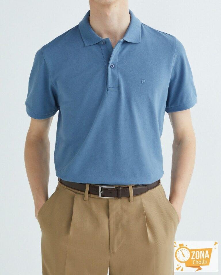 Polo básico pique de hombre — 11,00€ € -82%