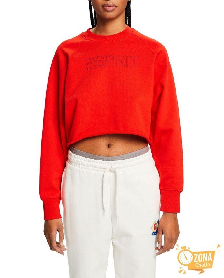 Sudadera cerrada de mujer corta logo — 12,00€ € -85%