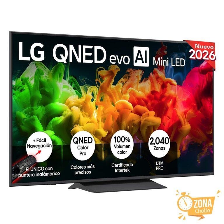 TV QNED evo Mini LED 164 cm (65″) LG 65QNED8EB3B 4K, Smart TV, AI… — 339 € -62%