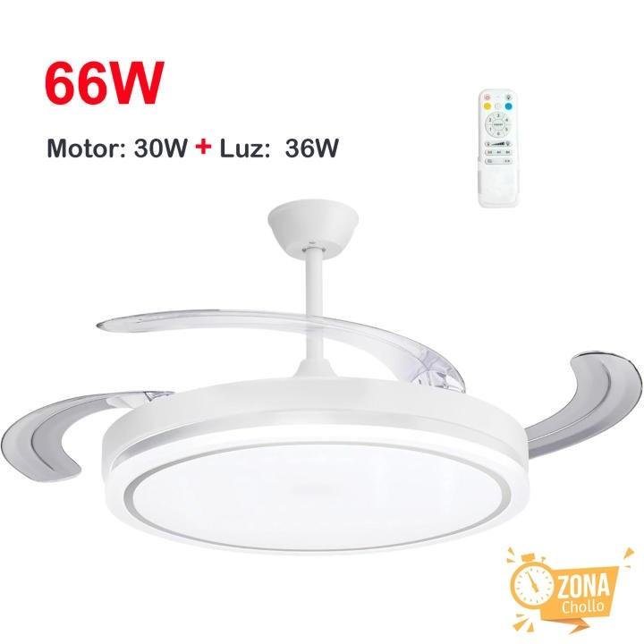 Ventilador de techo OstarkDom con Lámpara LED de 66W – Ventilador… — 72.99 €
