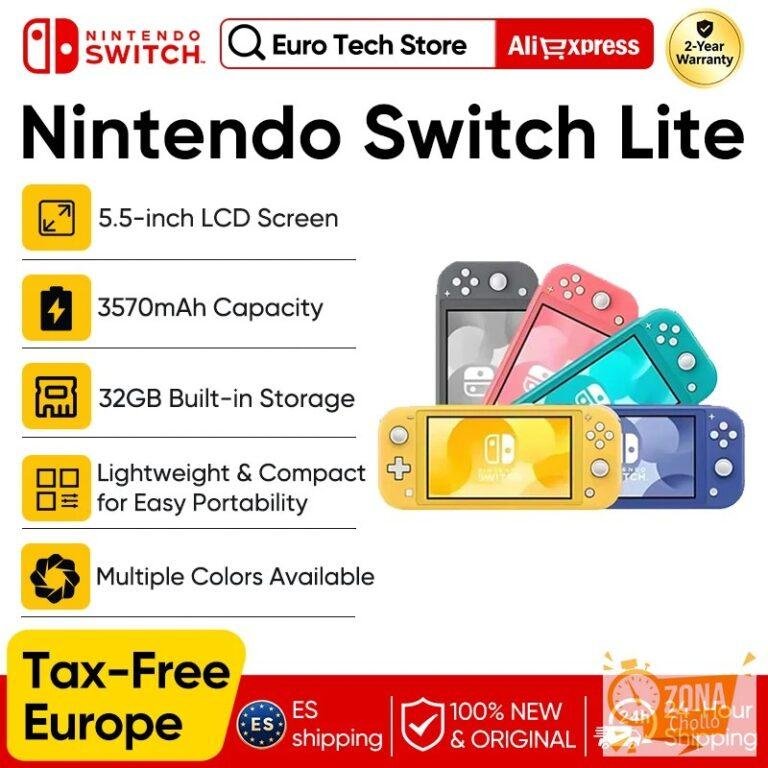 Consola de juegos portátil Nintendo Switch Lite, liviana y portátil… — 210,45 €