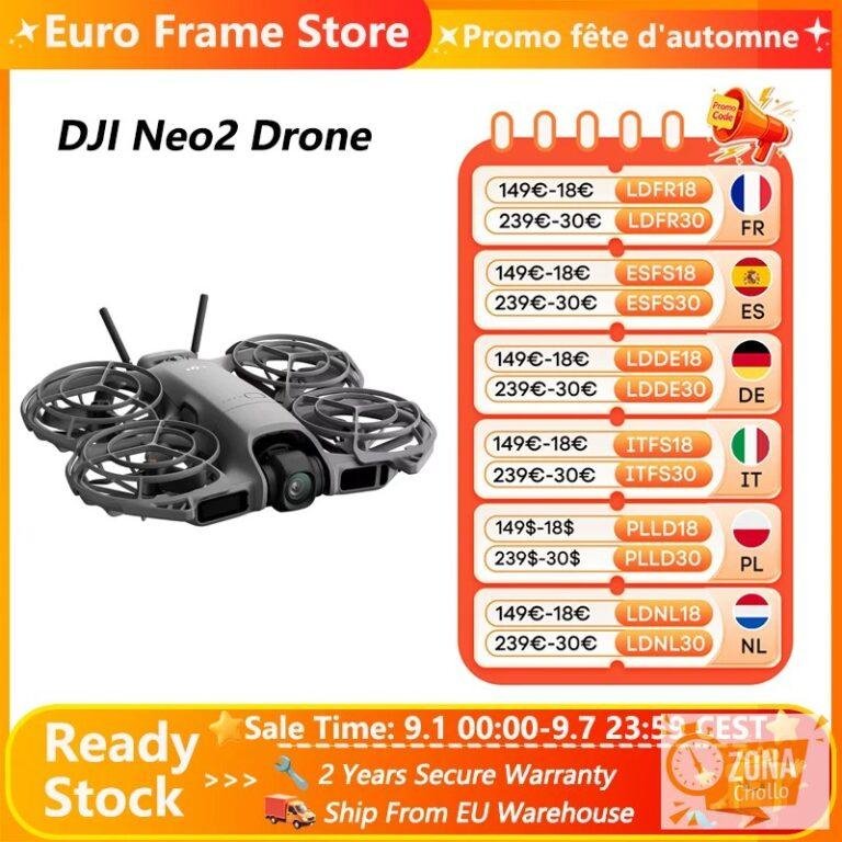 DJI Neo2 Drone Fly Camera Drone 4K Video estabilizado 151g Luz y… — 189,13 €