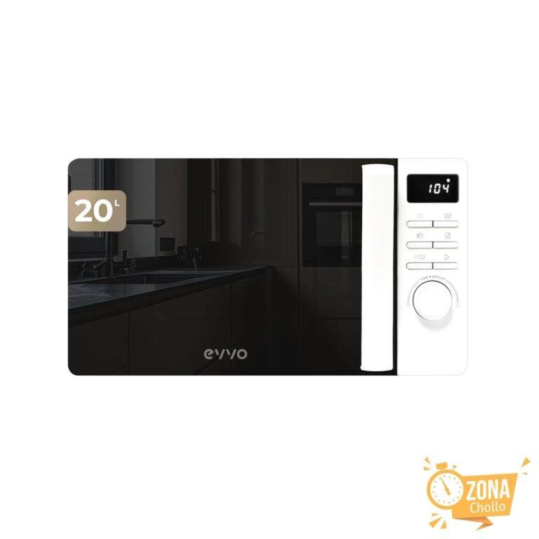 EVVO Microondas M20 , 20L de Capacidad, Grill 800W, Puerta Efecto… — 61,51 €