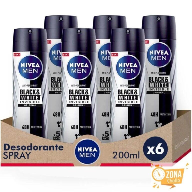 NIVEA MEN Pack ahorro – Black & White Invisible Original Spray… — 14.50 EUR €
