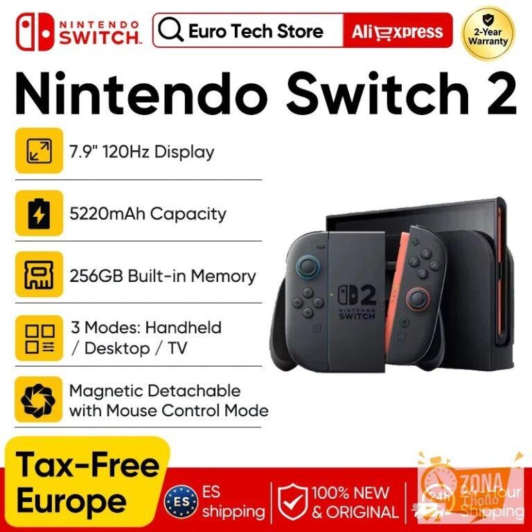 Nintendo Switch 2, Pantalla de 7.9», Controles Joy-Con, Audio… — 431,60 €