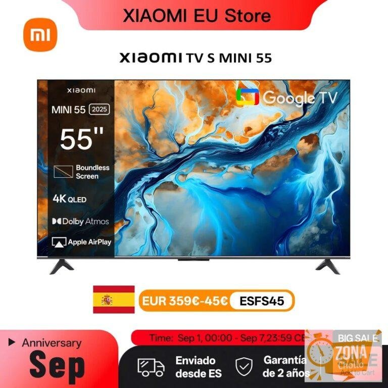 XIAOMI S MINI 55 144Hz QD-Mini LED Dolby Vision ® QI, Dolby Atmos ®… — 455,75 €