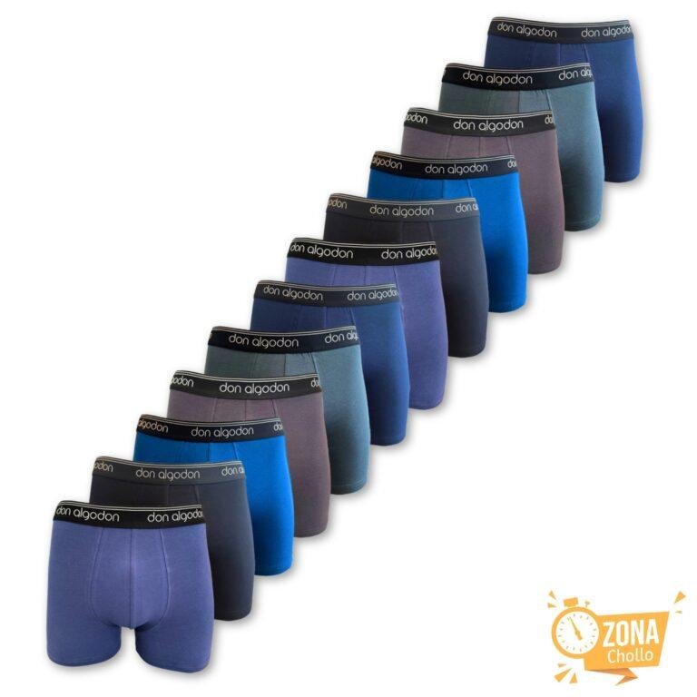 Don Algodon – Boxers Hombre Pack 12 Unidades | 6 Colores | Suaves… — 58,30 €