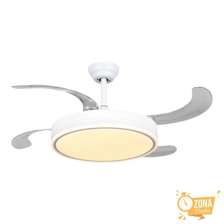Ventilador de techo 96W : LED DE 60W Y MOTOR DE 36W Blanco en 3… — 31,92 €