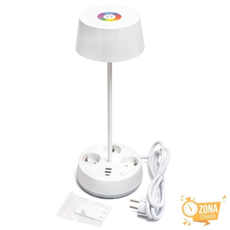 Aigostar Lámpara de Escritorio con Enchufe y Tomas de Corriente… — 33,06 €