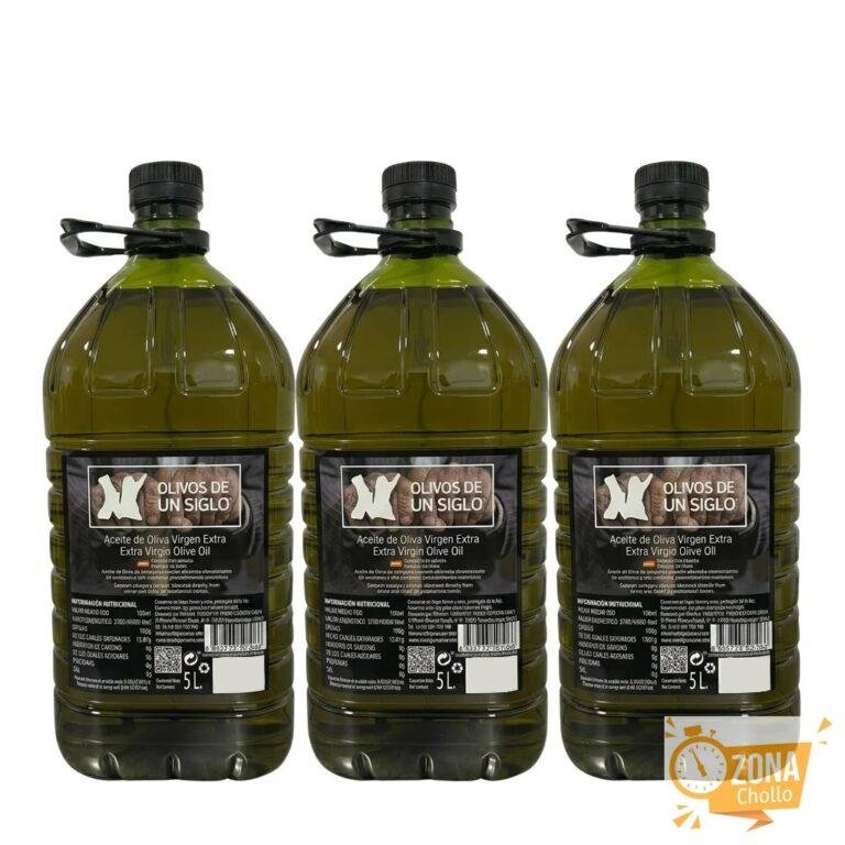OLIVOS DE UN SIGLO 5L PACK ACEITE DE OLIVA VIRGEN EXTRA 3X5L – AOVE… — 67,40 €
