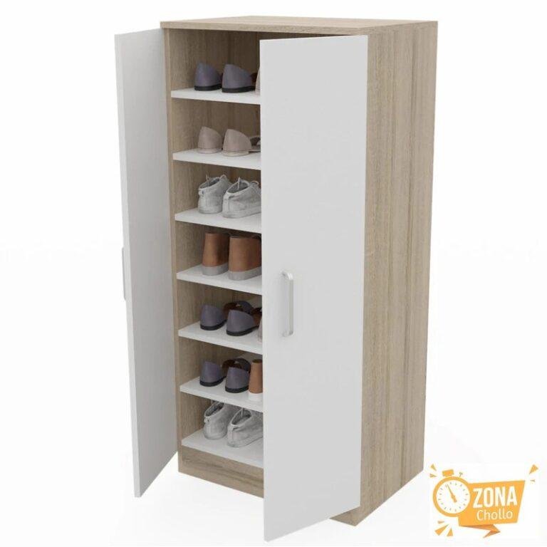 Armario zapatero 2 puertas, mueble auxiliar — 61,00 €