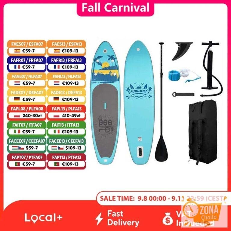 Tabla de paddle surf FunWater, tamaño grande, 335 × 85 × 15 cm… — 118,60 €