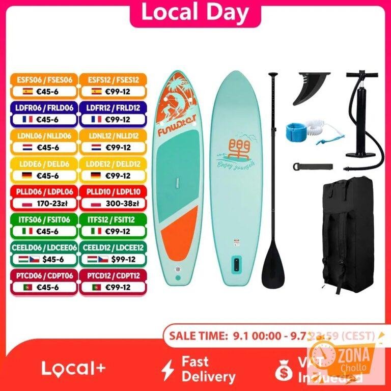 FunWater-tabla inflable de Stand Up Paddle, tabla de Paddling, tabla… — 108,27 €