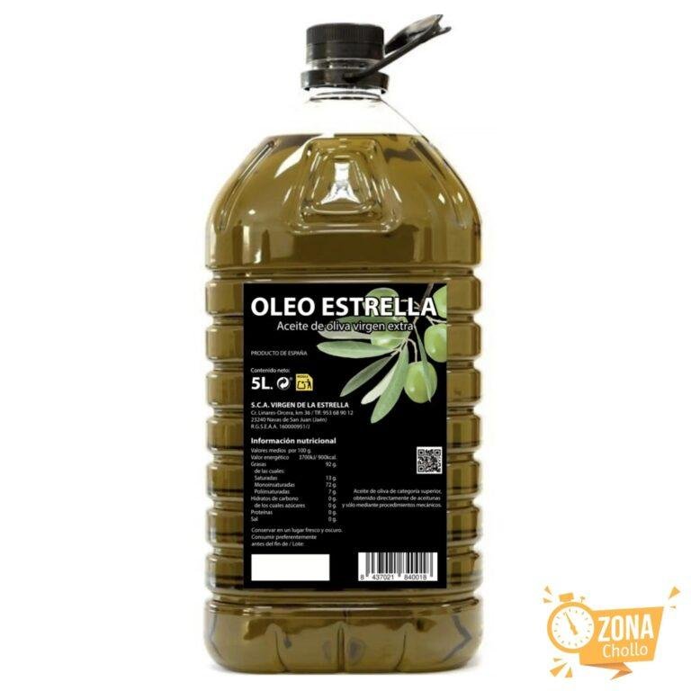 Aceite Oliva Virgen Extra -Garrafa 5L – Origen Jaén – Andalucía -… — 23,60 €