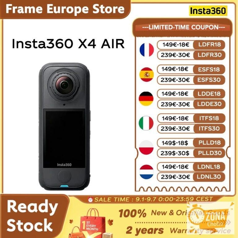 [LOCAL+] Cámara Deportiva Insta360 X4 Air – Cámara de 360 Grados 8K… — 329,70 €